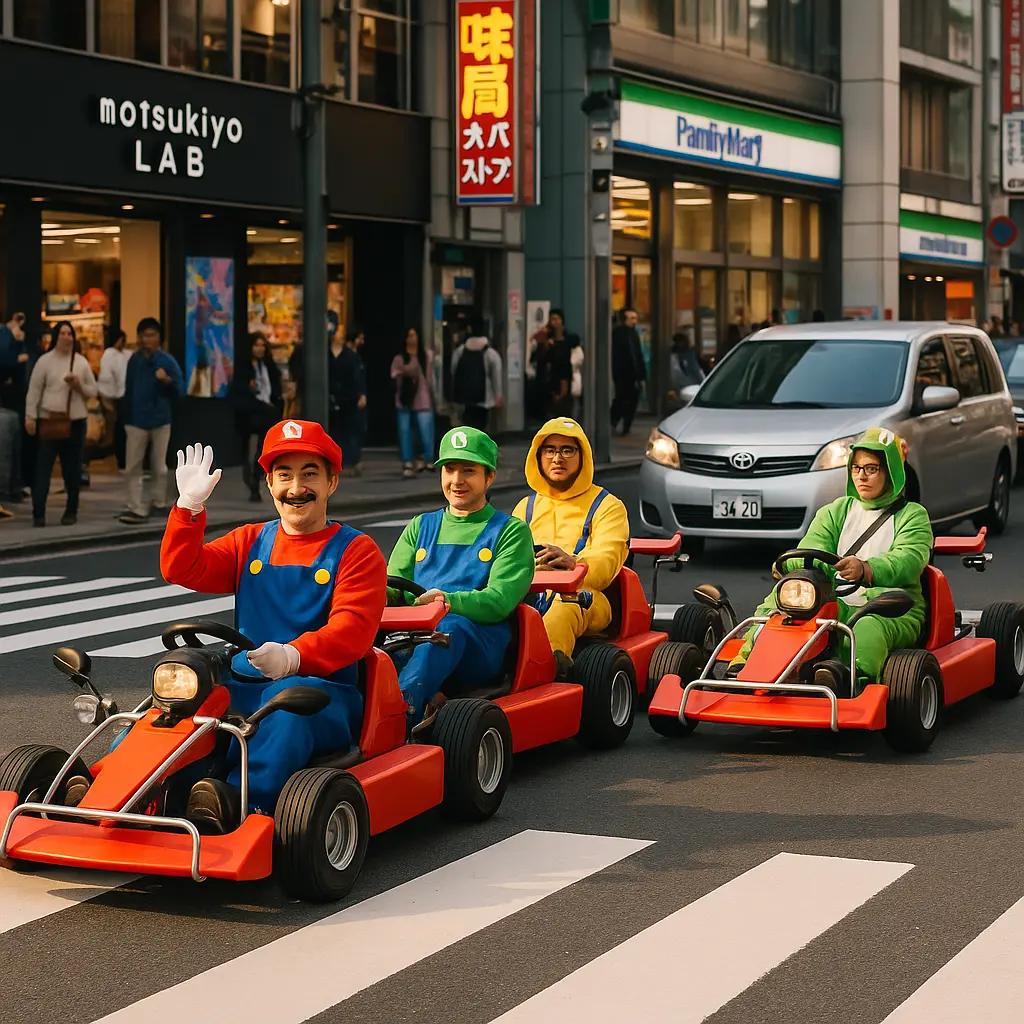 Mario kart en tokio